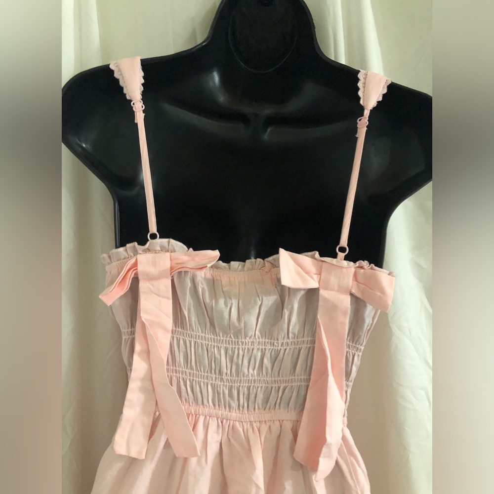 Trixxi floral hem smocked bodice bow strap garden dress size medium brand new - Picture 5 of 16